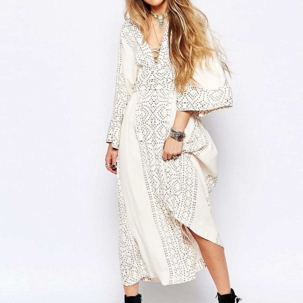 Free People Women's Modern Kimono Maxi Dress Size 12